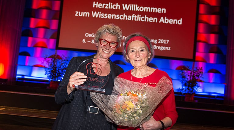 Dr. Iris Herscovici, selpers, und Elfi Jirsa, Myelom- und Lymphomhilfe Österreich