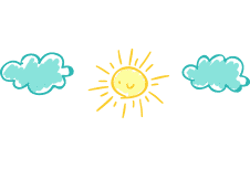 Sonne und Wolken