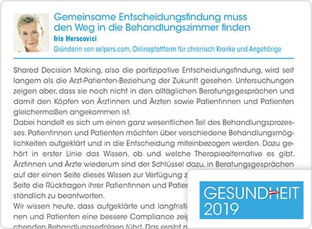 selpers in Gesundheit Jahrbuch 2019
