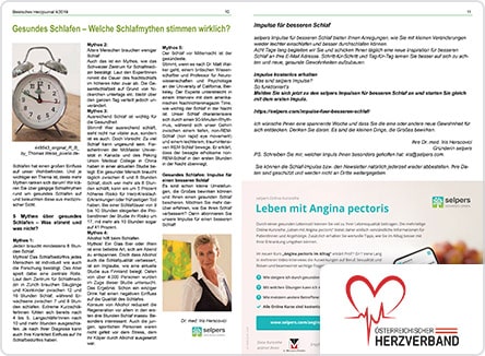 selpers im Herzjournal Jänner 2020