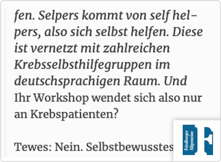 selpers in Friedberger Allgemeine
