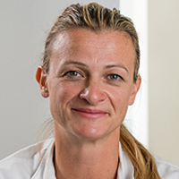 Eine lächelnde Frau