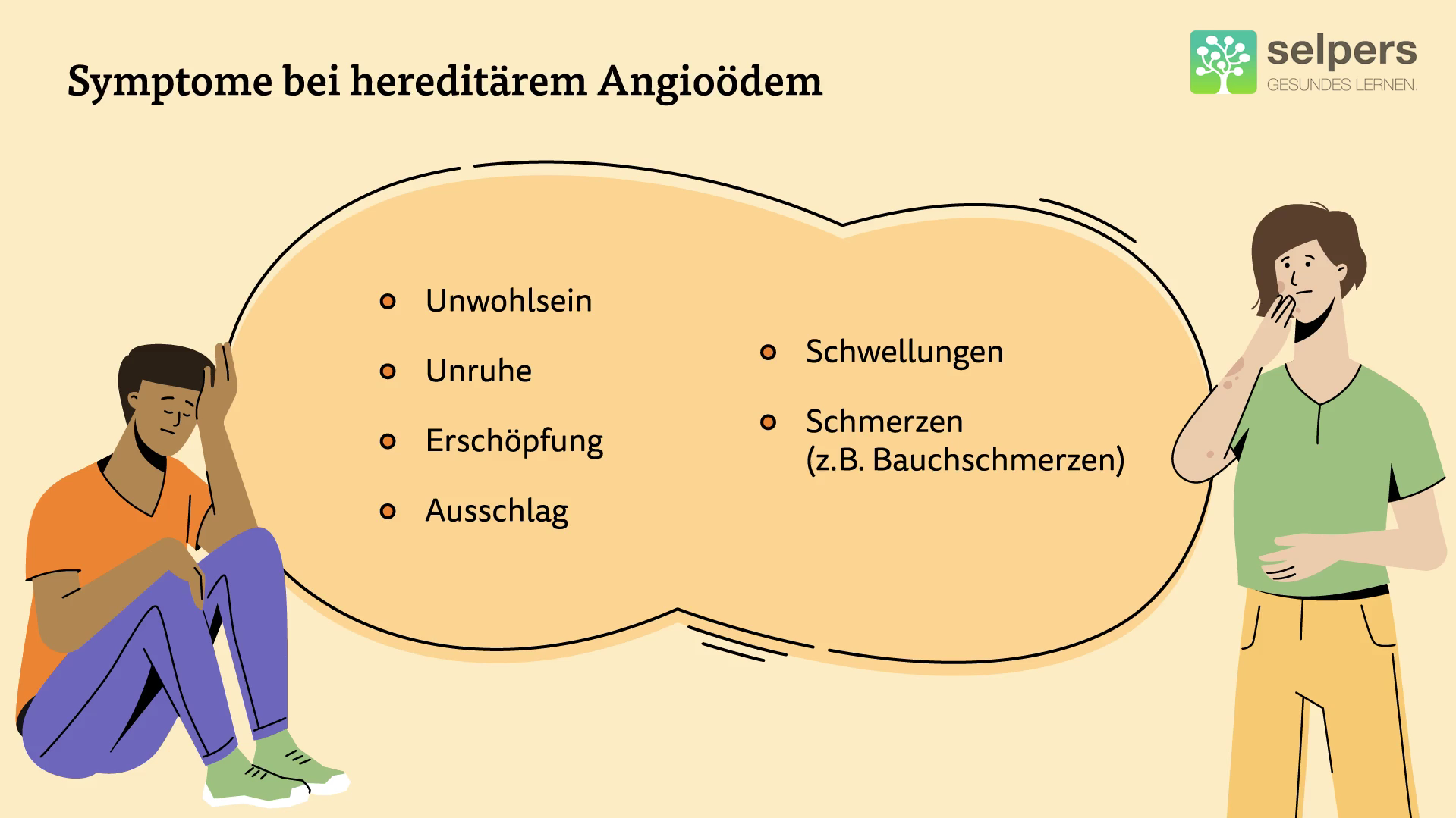 symptpme-bei-hereditärem-angioödem-kursbild-mit-text Symptome bei hereditärem Angioödem abgesehen von den Schwellungen